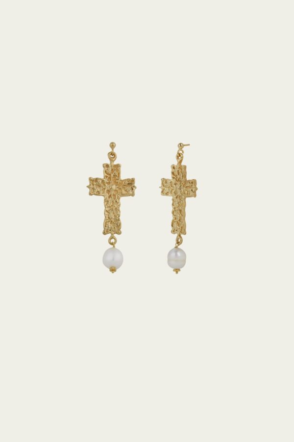 Orecchini Croce Barocca 2 - immagine 2