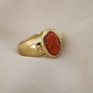 Anello in argento con bagno a spessore in oro