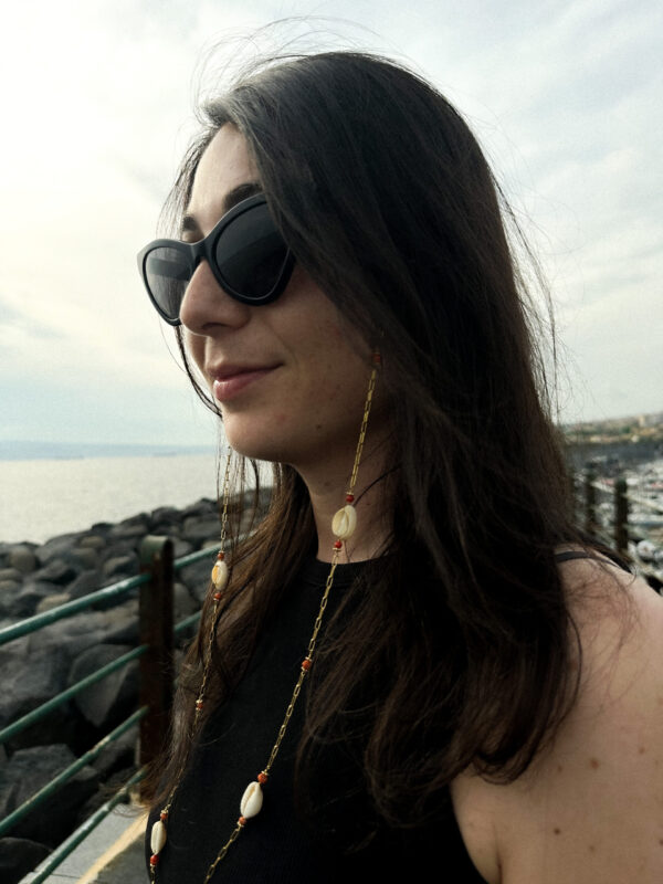 Corallina- Porta occhiali\Collana - immagine 3