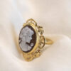 Anello in argento con cammeo sardonico