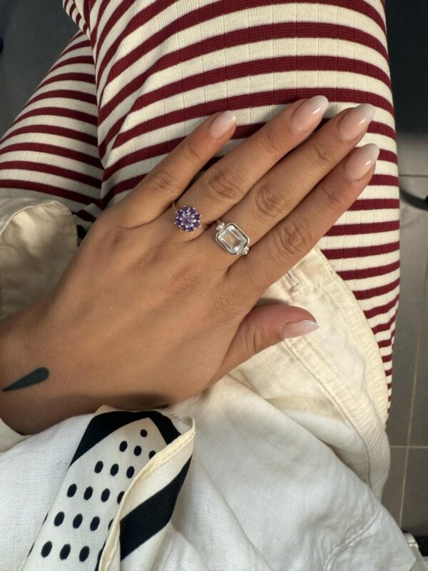 Anello Margherita Ametista - immagine 3