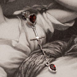 Mono Orecchino Custodia Cordis - Oro Rosa